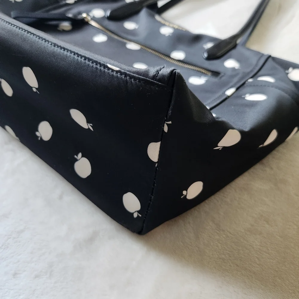 RESERVED: Kate Spade Black and White Apple Tote - Teacher Tote - Picture 6 of 16